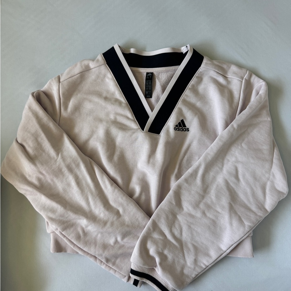 Adidas Women’s Pink V-Neck Sweater